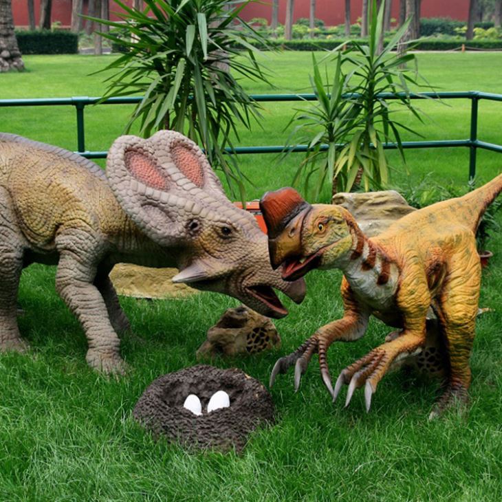 Dinosaurio Artificial Animatronic al aire libre