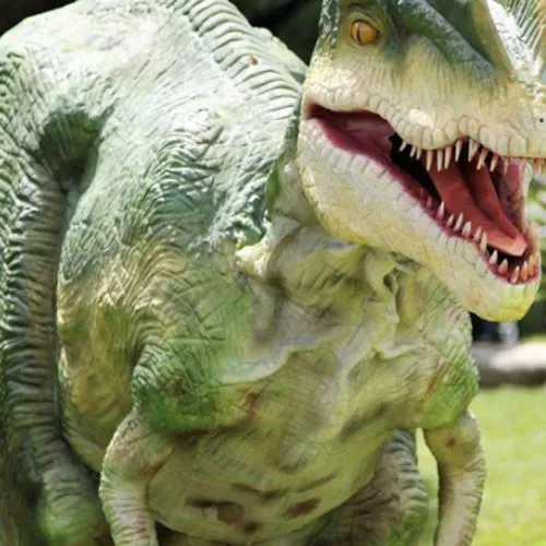 ¿Cómo es la ventilación en un disfraz de dinosaurio real?